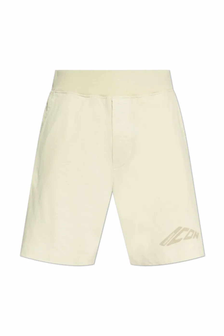 Dsquared2 GREY Cotton shorts with printed logo