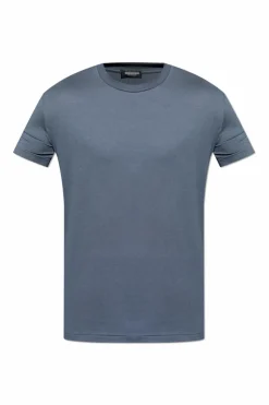 Dsquared2 GREY Lingerie-style T-shirt with a round neckline