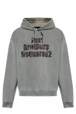 Dsquared2 GREY Patterned sweatshirt