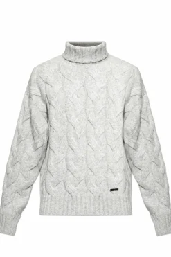 Dsquared2 GREY Sweater made of alpaca