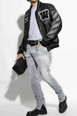 Dsquared2 GREY Sweater with round neckline