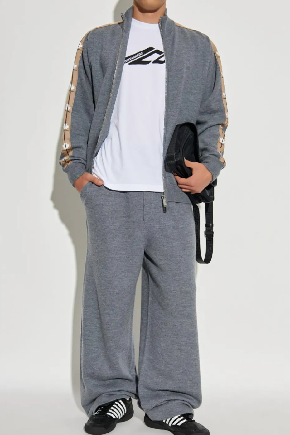 Dsquared2 GREY Wool cardigan