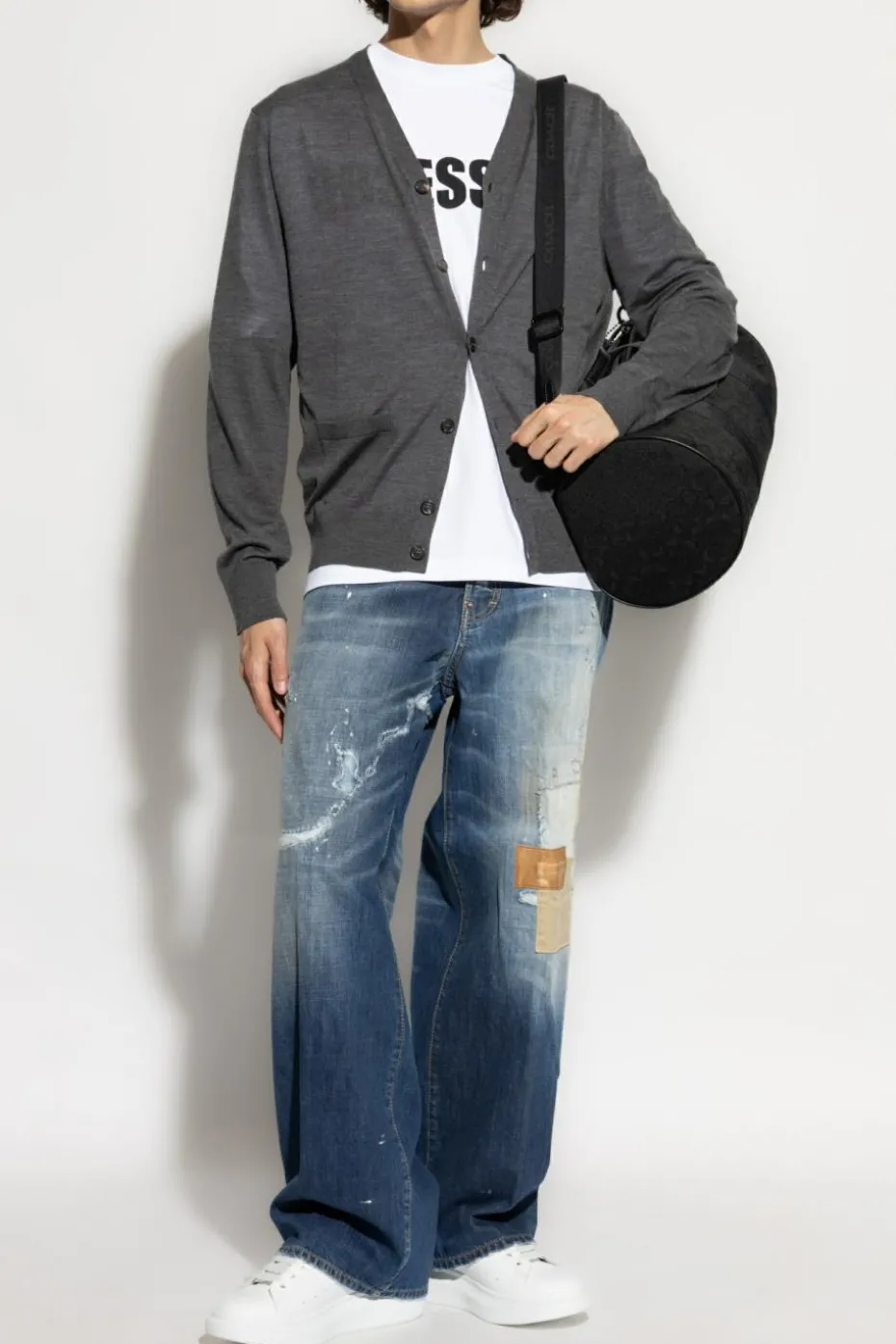 Dsquared2 GREY Wool cardigan