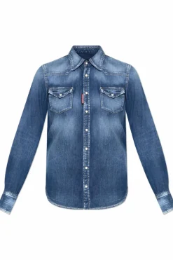 Dsquared2 NAVY BLUE Denim shirt