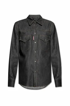 Dsquared2 NAVY BLUE Denim shirt