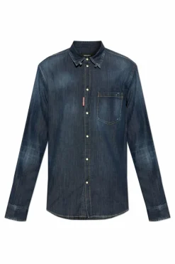 Dsquared2 NAVY BLUE Denim shirt