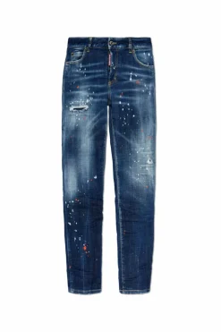 Dsquared2 NAVY BLUE Jeans Medium Waist Jennifer