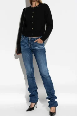 Dsquared2 NAVY BLUE Jeans "Bootcut Sharpei"