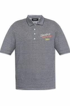 Dsquared2 NAVY BLUE Polo capsule `Summer Lovers`