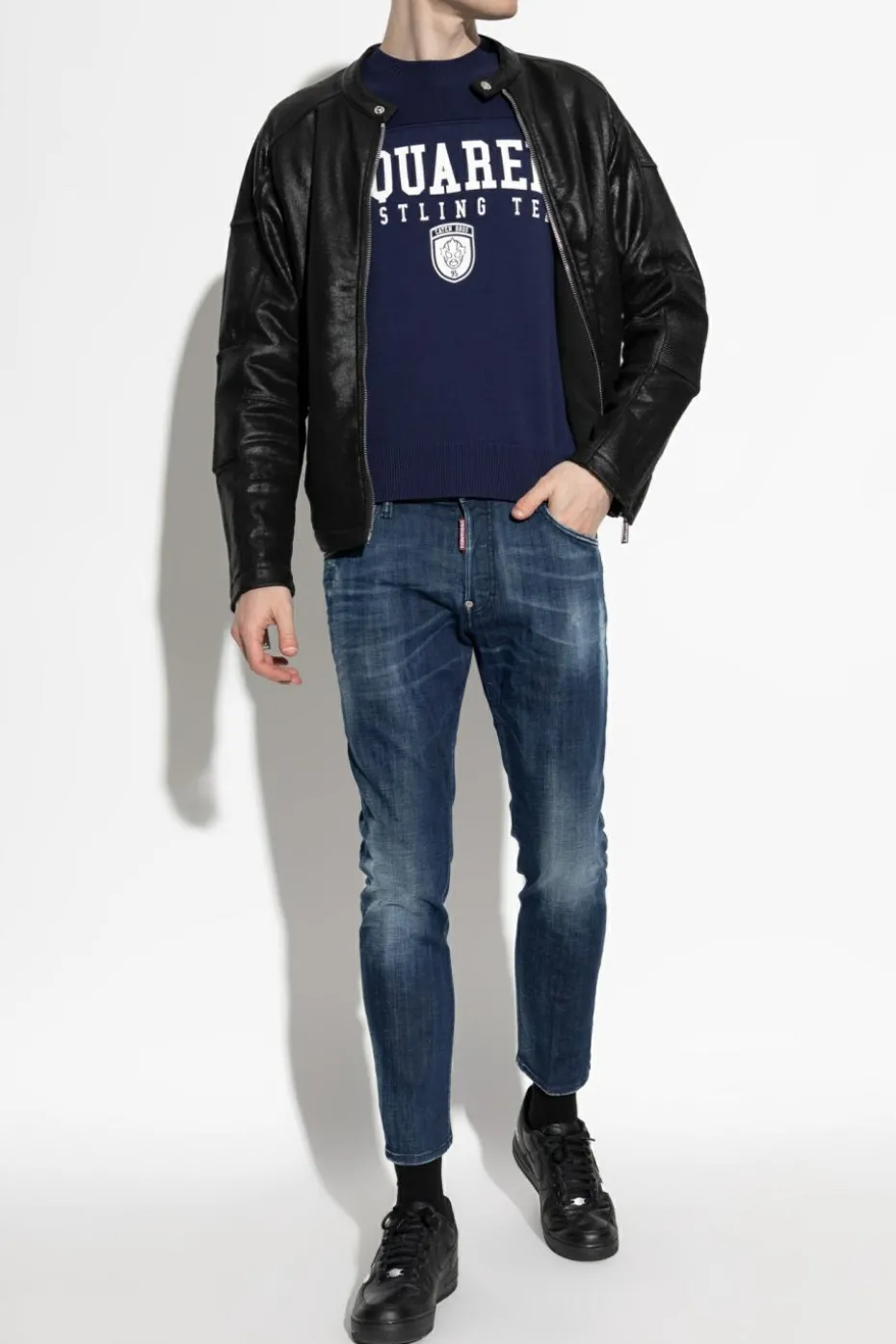 Dsquared2 NAVY BLUE Sweater with logo