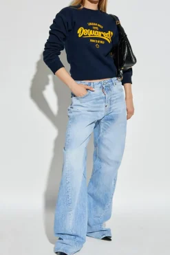 Dsquared2 NAVY BLUE Sweatshirt with logo