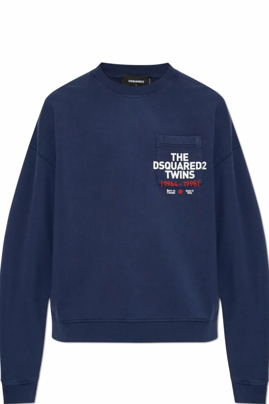 Dsquared2 NAVY BLUE Sweatshirt with pocket