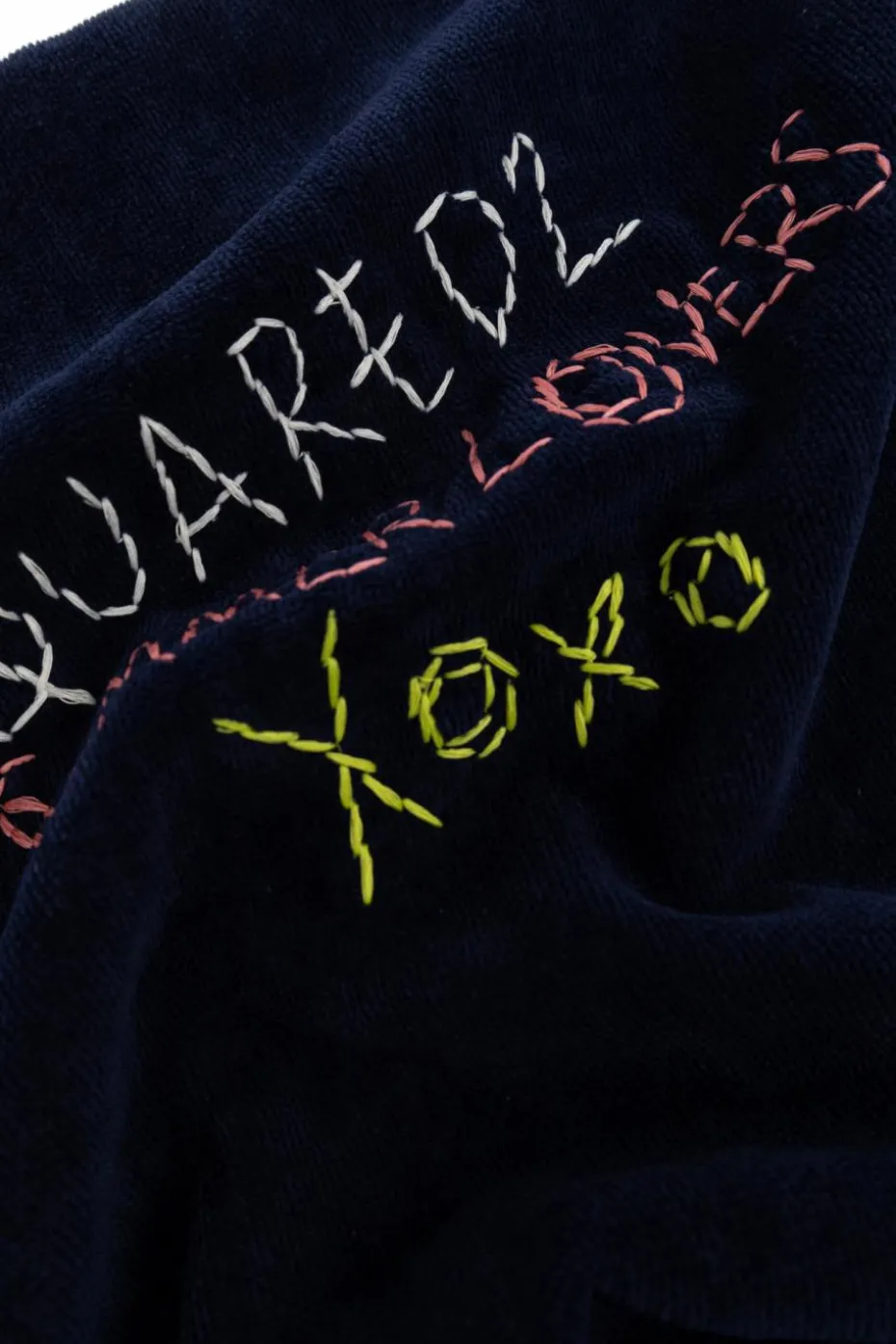 Dsquared2 NAVY BLUE Towel with logo
