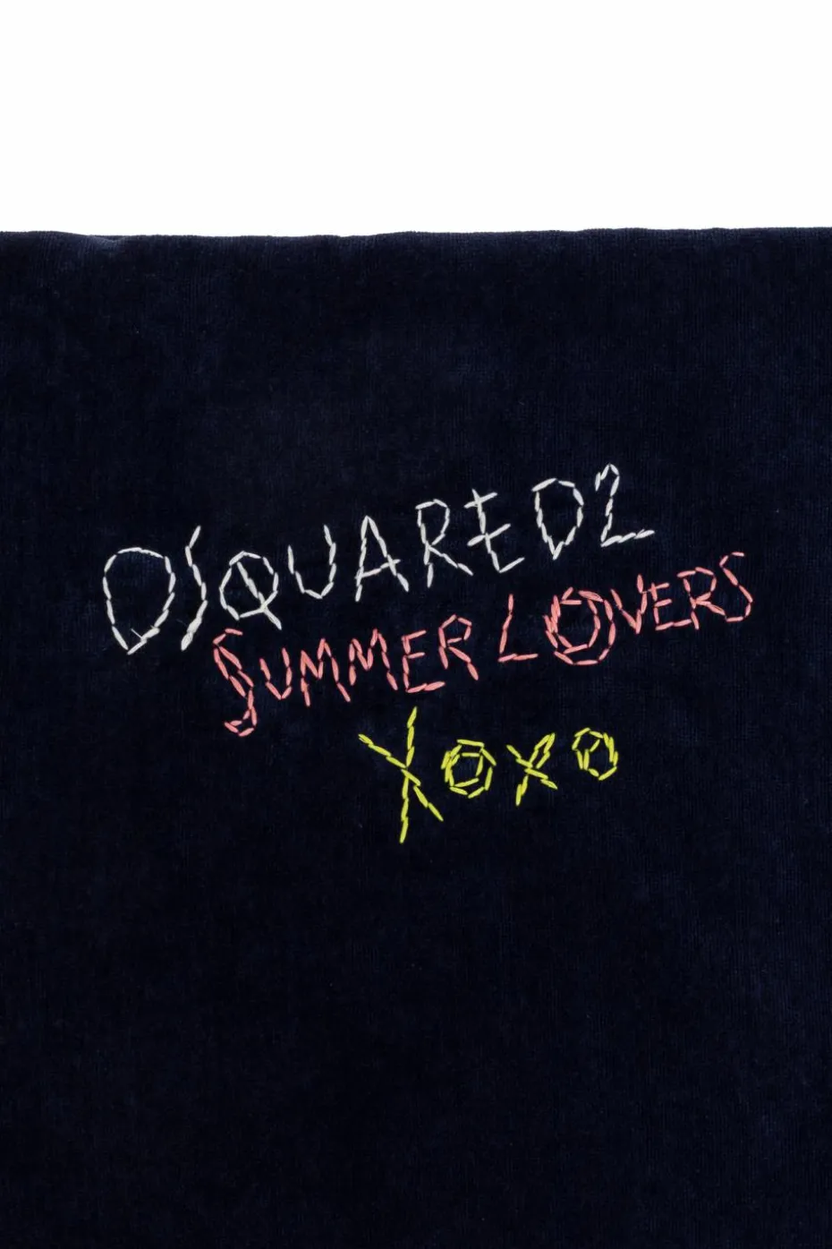 Dsquared2 NAVY BLUE Towel with logo