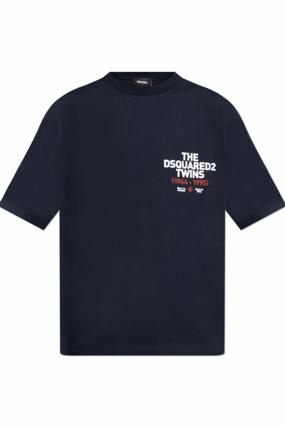 Dsquared2 NAVY BLUE T-shirt with pocket