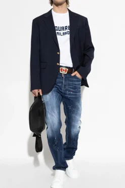 Dsquared2 NAVY BLUE Wool blazer
