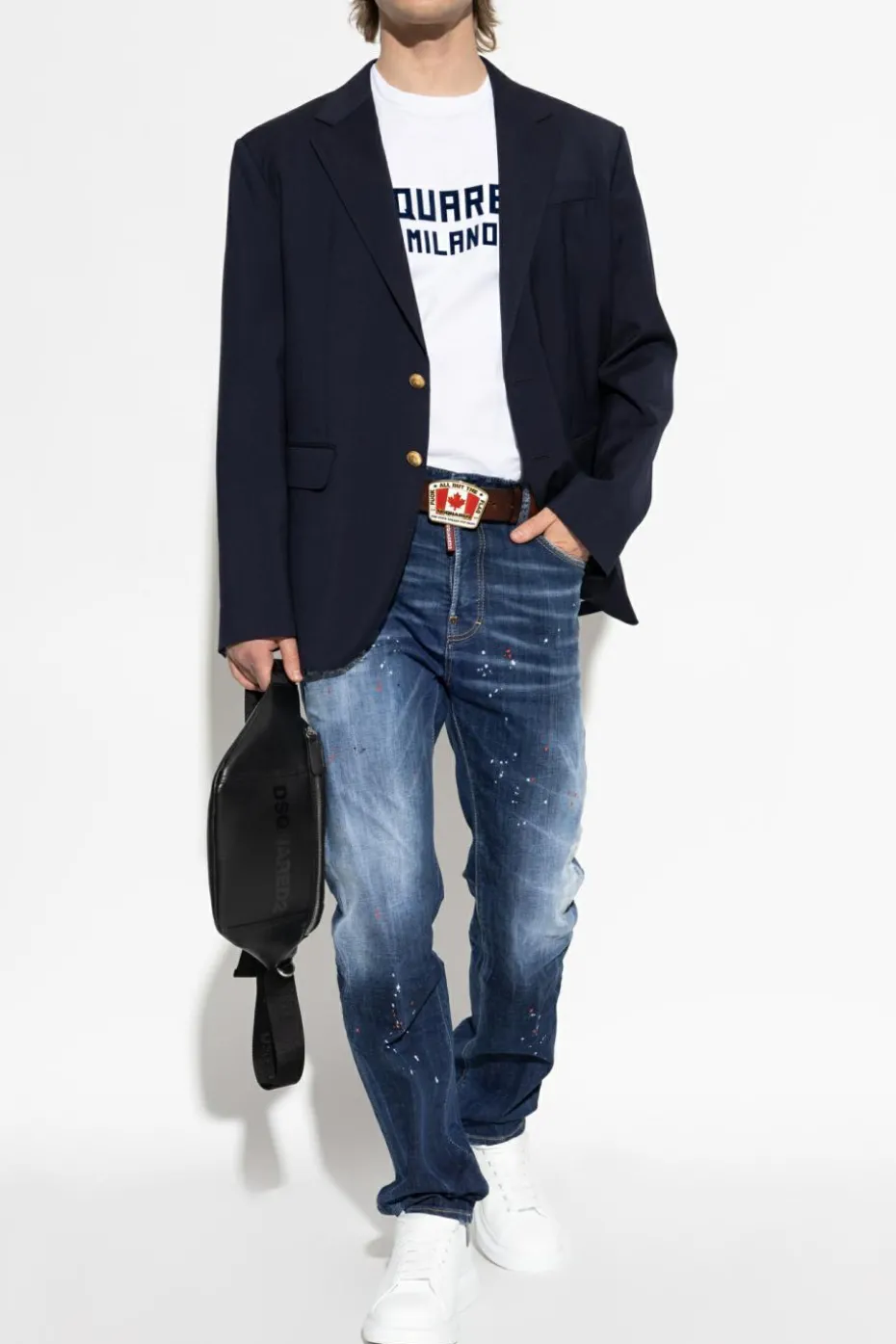 Dsquared2 NAVY BLUE Wool blazer