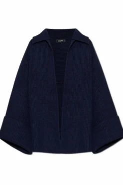 Dsquared2 NAVY BLUE Wool cardigan