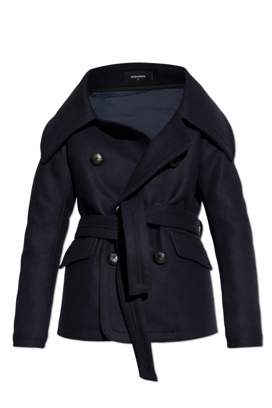 Dsquared2 NAVY BLUE Wool coat
