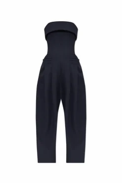 Dsquared2 NAVY BLUE Wool jumpsuit