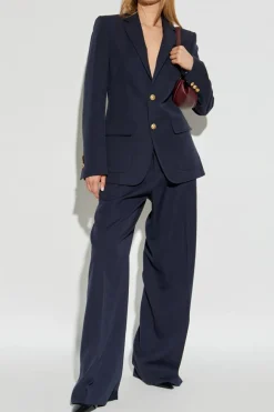 Dsquared2 NAVY BLUE Wool trousers