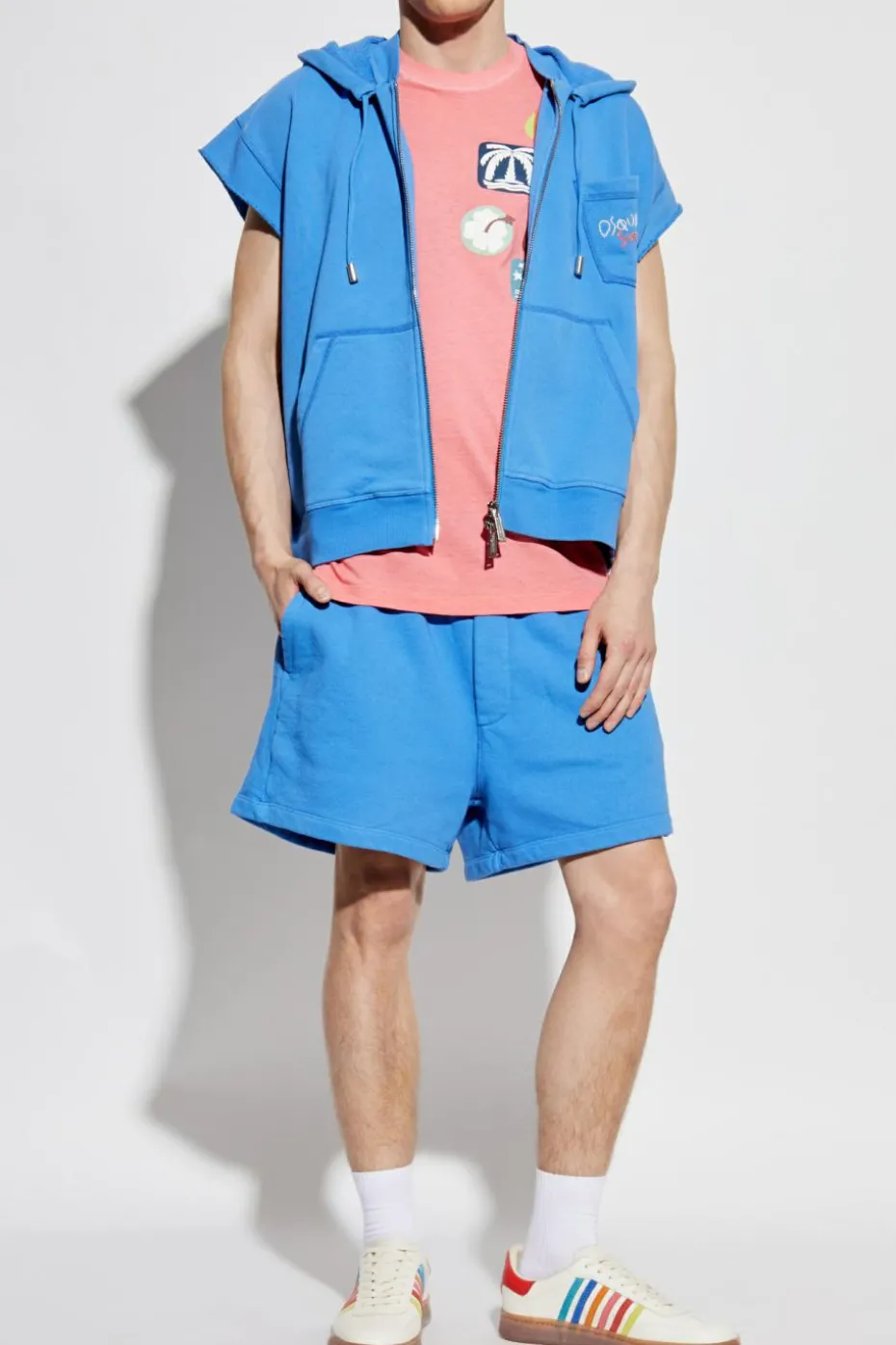 Dsquared2 PINK Sleeveless t-shirt capsule `Summer Lovers`