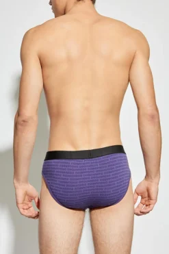 Dsquared2 PURPLE Cotton briefs with logo