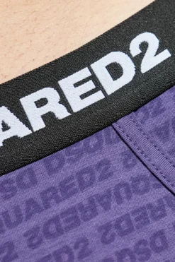 Dsquared2 PURPLE Cotton briefs with logo