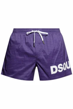 Dsquared2 PURPLE Monogram swim shorts