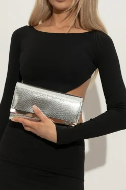 Dsquared2 SILVER Leather clutch