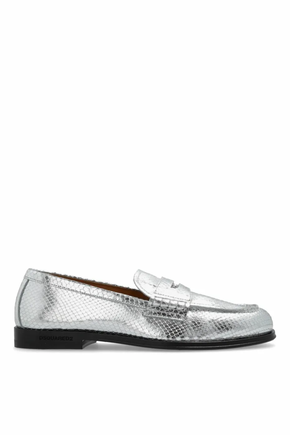 Dsquared2 SILVER Leather loafers