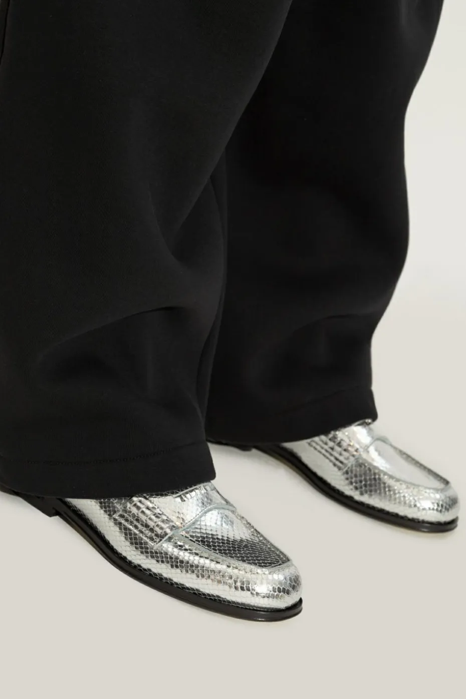 Dsquared2 SILVER Leather loafers