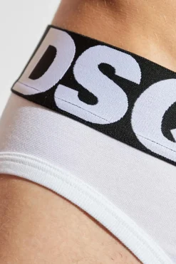 Dsquared2 WHITE Cotton briefs with logo