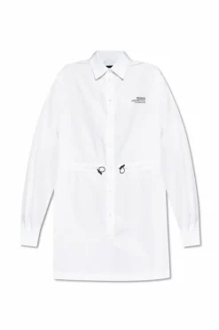 Dsquared2 WHITE Cotton dress with pockets