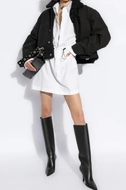 Dsquared2 WHITE Cotton dress with pockets