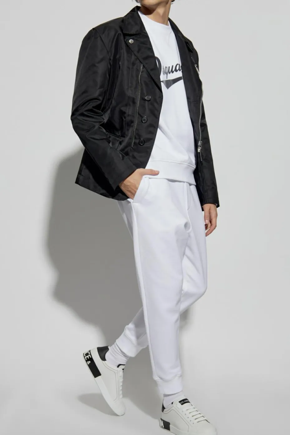 Dsquared2 WHITE Cotton sweatpants