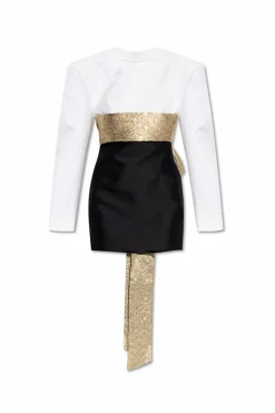 Dsquared2 WHITE Dress with decorative belt