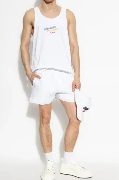 Dsquared2 WHITE Linen shorts