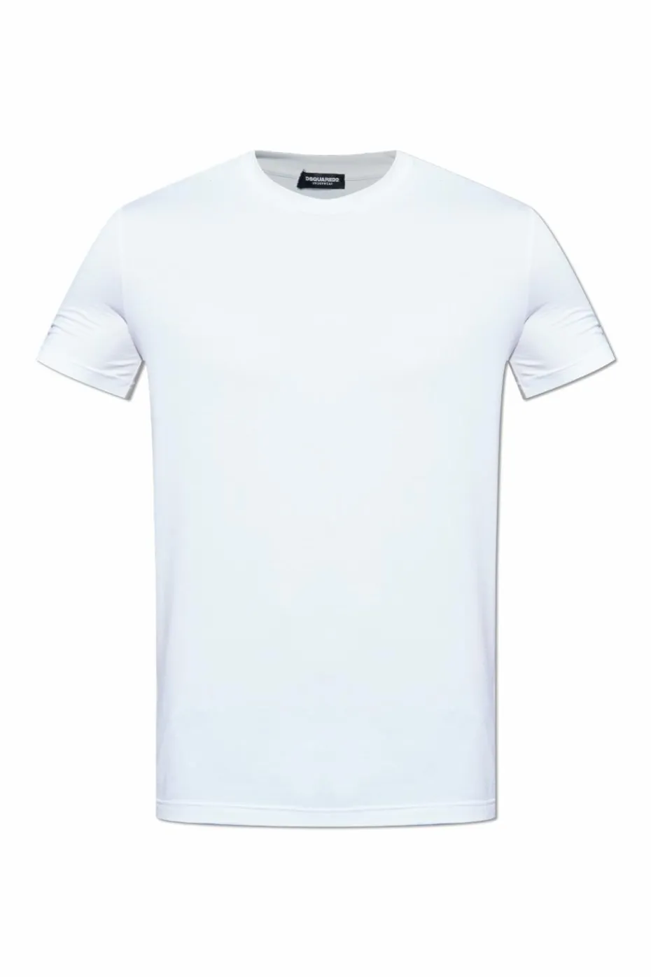 Dsquared2 WHITE Lingerie-style T-shirt with a round neckline