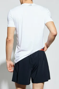 Dsquared2 WHITE Lingerie-style T-shirt with a round neckline