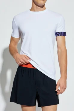 Dsquared2 WHITE Lingerie-style T-shirt with round neckline
