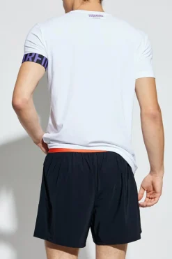 Dsquared2 WHITE Lingerie-style T-shirt with round neckline