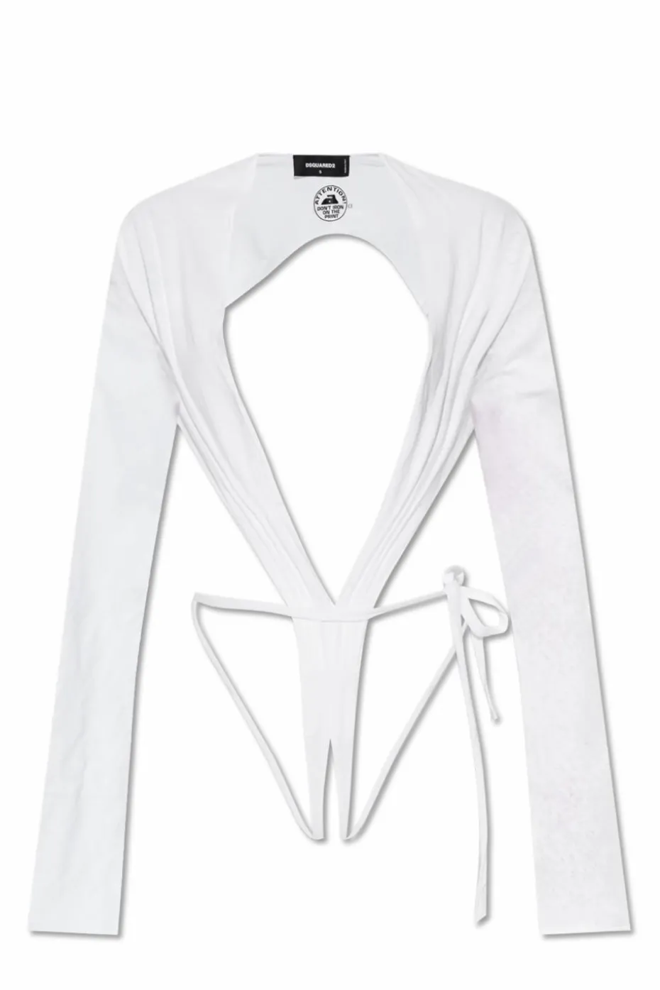 Dsquared2 WHITE Long sleeve bodysuit