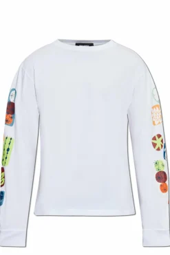 Dsquared2 WHITE Long-sleeve T-shirt capsule `Summer Lovers`
