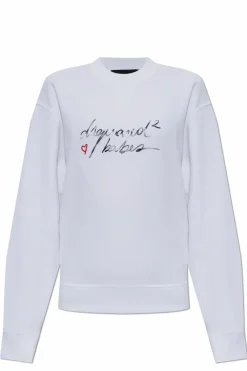 Dsquared2 WHITE Printed sweatshirt