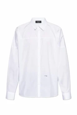 Dsquared2 WHITE Shirt with printed logo