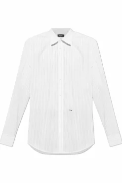 Dsquared2 WHITE Shirt with stripe pattern