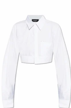 Dsquared2 WHITE Shirt with pockets