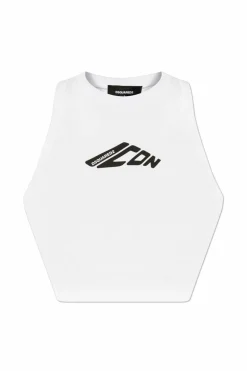 Dsquared2 WHITE Short sleeveless top