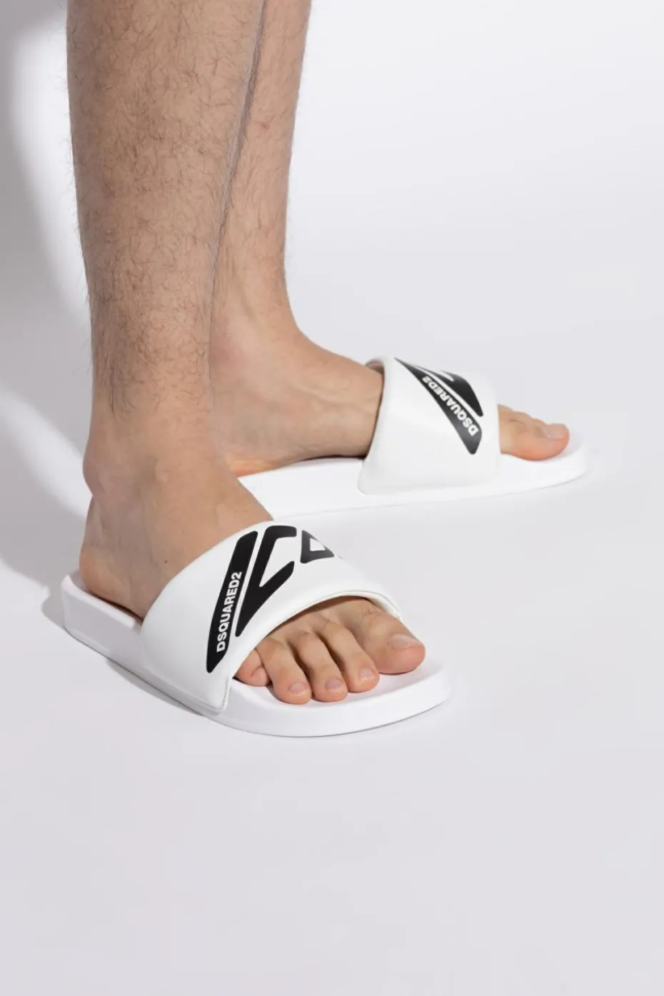 Dsquared2 WHITE Slippers with logo